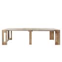 Uitschuifbare houten console eettafel 90x51-300cm Pratika Wood Korting