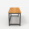 Rechthoekig zwart metalen design bureau 160x70cm Bridgeblack 160 