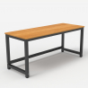 Rechthoekig zwart metalen design bureau 160x70cm Bridgeblack 160 