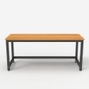 Rechthoekig zwart metalen design bureau 160x70cm Bridgeblack 160 