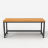 Rechthoekig zwart metalen design bureau 160x70cm Bridgeblack 160 
