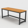 Rechthoekig zwart metalen design bureau 160x70cm Bridgeblack 160 