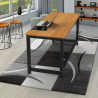 Rechthoekig zwart metalen design bureau 160x70cm Bridgeblack 160 Aankoop