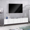 Woonkamer TV meubel 170cm deur 4 laden glanzend wit Metis Living Up Aanbieding