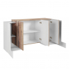 Dressoir 5 deuren 4 planken dressoir modern design 170cm Pillon Lumi Acero Korting