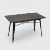 set industrieel ontwerp tafel 120x60cm 4 stoelen Lix stijl keuken bar caster Aankoop