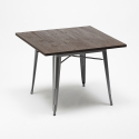 keukentafelset 80x80cm 4 industriële houten stoelen in Lixstijl hustle top light Karakteristieken
