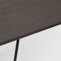 tafelset 120x60cm 4 industriële houten eetkamerstoelen wismar wood 