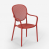 Set met 2 design stoelen en vierkante beige tafel 70x70 cm voor binnen en buiten Lavett 