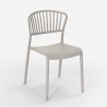 Ronde tafel set 80x80cm beige 2 stoelen modern design Gianum 