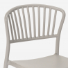 Ronde tafel set 80x80cm beige 2 stoelen modern design Gianum 