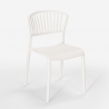 Set met ronde zwarte tafel 80x80 cm en 2 modern design stoelen Gianum Dark 