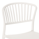 Set met ronde zwarte tafel 80x80 cm en 2 modern design stoelen Gianum Dark 