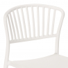 Set met ronde zwarte tafel 80x80 cm en 2 modern design stoelen Gianum Dark 