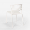 Set met ronde zwarte tafel 80x80 cm en 2 modern design stoelen Gianum Dark 