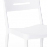 Set met vierkante beige polypropyleen tafel 70x70 cm en 2 design stoelen Larum 