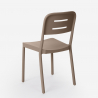 Set met ronde zwarte tafel 80x80 cm en 2 stoelen in modern design Ipsum Dark 