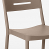 Set met ronde zwarte tafel 80x80 cm en 2 stoelen in modern design Ipsum Dark 