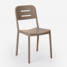 Set met ronde zwarte tafel 80x80 cm en 2 stoelen in modern design Ipsum Dark 