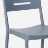 Set 2 stoelen modern design vierkante tafel 70x70cm zwart Larum Dark 
