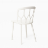 Set 2 stoelen polypropyleen design tafel 80x80cm rond beige Kento Model