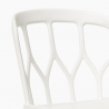 Set 2 stoelen polypropyleen design tafel 80x80cm rond beige Kento Karakteristieken