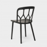 Set 2 stoelen design polypropyleen vierkante tafel 70x70cm beige Saiku Kosten