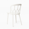 Set met ronde zwarte tafel 80x80 cm en 2 polypropyleen stoelen Kento Dark Model