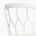 Set met ronde zwarte tafel 80x80 cm en 2 polypropyleen stoelen Kento Dark Karakteristieken