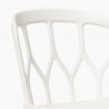 Set met ronde zwarte tafel 80x80 cm en 2 polypropyleen stoelen Kento Dark Karakteristieken