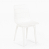 Set met 2 modern design stoelen en ronde beige tafel 80x80 cm Bardus 