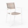 Design ronde tafel set 80x80cm beige 2 polypropyleen stoelen Fisher Catalogus