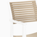 Set met ronde zwarte tafel 80x80 cm en 2 polypropyleen design stoelen Fisher Dark Keuze