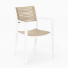 Set met ronde zwarte tafel 80x80 cm en 2 polypropyleen design stoelen Fisher Dark Catalogus
