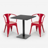 Horeca set met 2 stoelen en salontafel 70x70 cm Starter Dark Kosten