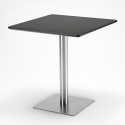 set 2 stoelen Lix salontafel 70x70cm horeca bar restaurants starter silver Aankoop