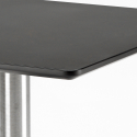 set 2 stoelen Lix salontafel 70x70cm horeca bar restaurants starter silver 