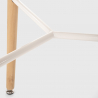 Set met hoge ronde tafel 60 cm en 2 barkrukken in Scandinavisch design Ojala Light 