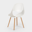 Scandinavisch design rechthoekige tafelset 80x120cm 4 stoelen Flocs Light Model