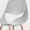 Scandinavisch design set met rechthoekige tafel 80x120 cm en 4 stoelen Flocs Light 