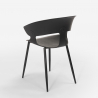 Conjunto mesa cozinha 80x80cm industrial 4 cadeiras design moderno Maeve Light 