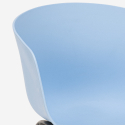 Conjunto mesa quadrada 80x80cm metal 4 cadeiras design moderno Krust Dark Aankoop