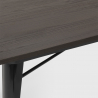Set met eettafel 120x60 cm en 4 modern design stoelen Tecla 