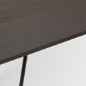 Vintage set met eettafel 120x60 cm van hout en metaal en 4 stoelen Weimar 