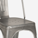 Industriële set met eettafel 120x60 cm en 4 vintage stoelen Lloyd 