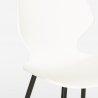 conjunto 4 cadeiras polipropileno mesa Lix 80x80cm quadrada metal howe dark 