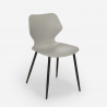 conjunto 4 cadeiras mesa retangular 120x60cm Lix design industrial bantum 