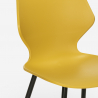 Industriële set met 4 stoelen en rechthoekige tafel 120x60 cm Pakis 