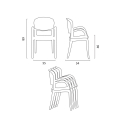 Conjunto mesa 200x80cm pernas em ferro 6 cadeiras transparentes design Jaipur XL 