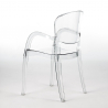 Conjunto mesa 200x80cm pernas em ferro 6 cadeiras transparentes design Jaipur XL Aankoop